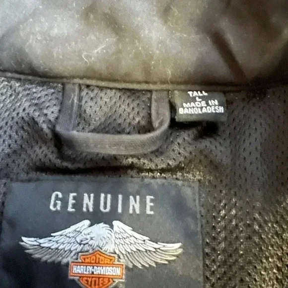 Harley Davidson motorcycle riding jacket Large Tall LT Harley-Davidson​ - Picture 11 of 11